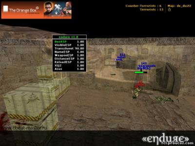 Скачать чит Endure v1.0 для CS 1.6